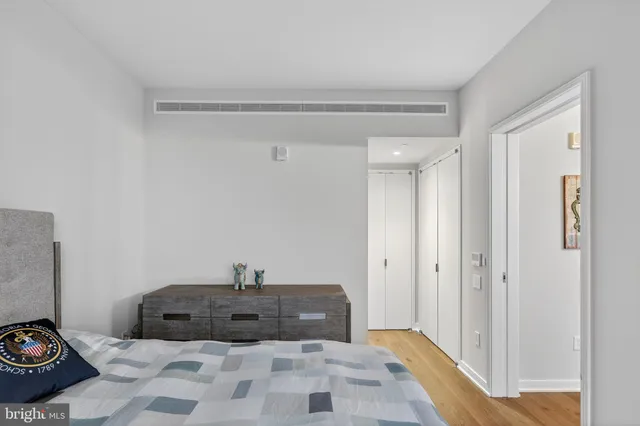 a view of a bedroom with a wardrobe