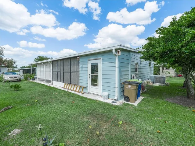 a view of a backyard with a garden