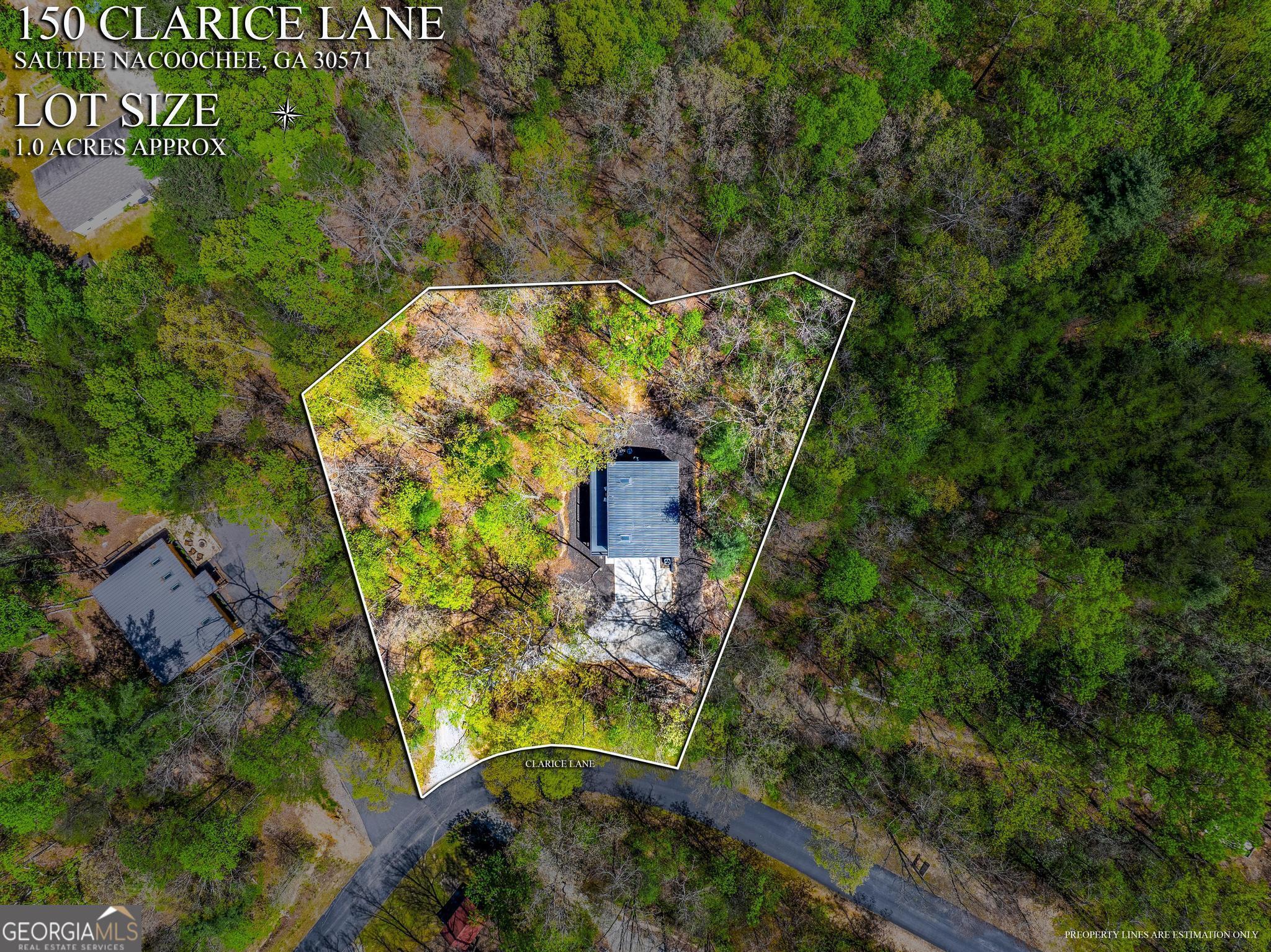 150 Clarice Lane Sautee Nacoochee, GA 30571 - Photo 37 of 42 an aerial view of a residential houses