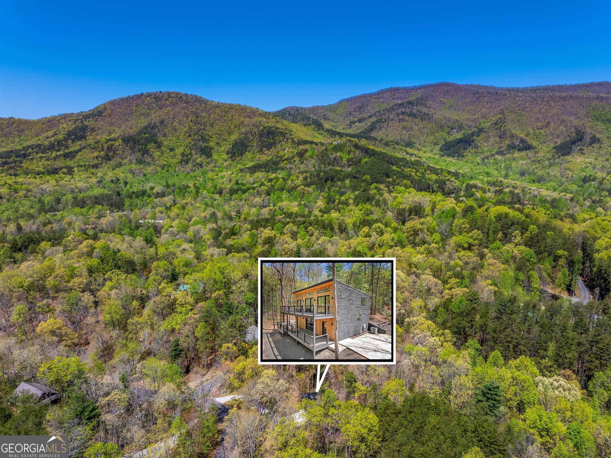 150 Clarice Lane Sautee Nacoochee, GA 30571 - Photo 41 of 42 a view of a mountain from a yard
