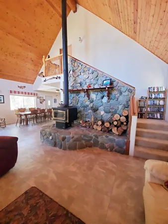 a view of outdoor space with seating area