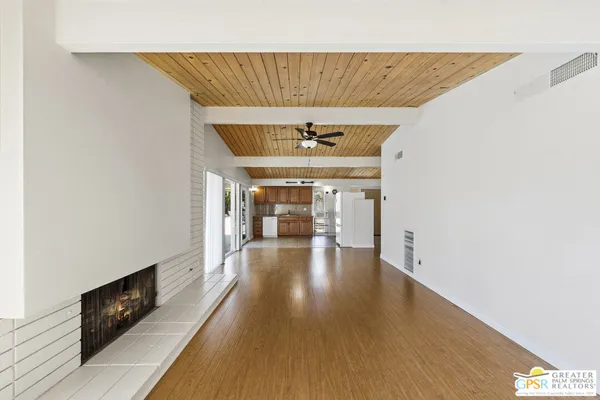 a very nice looking room with a large window