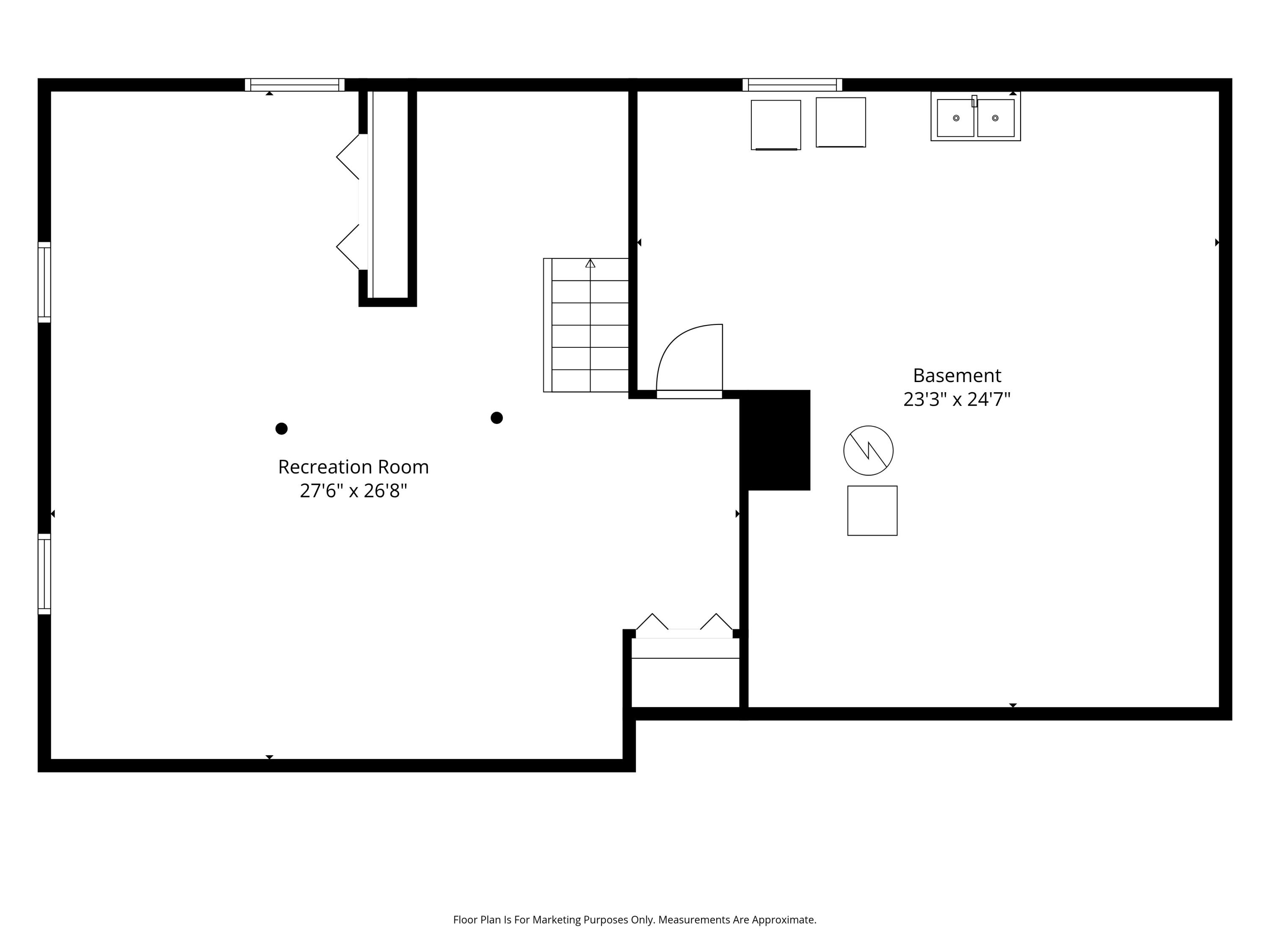 2348 Pine Lake Road West Bloomfield, MI 48324 - Photo 46 of 47 46 - Lower Level Floorplan