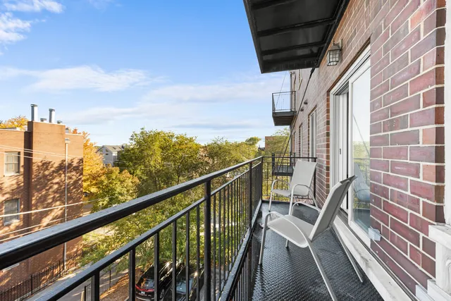 a view of balcony with couch