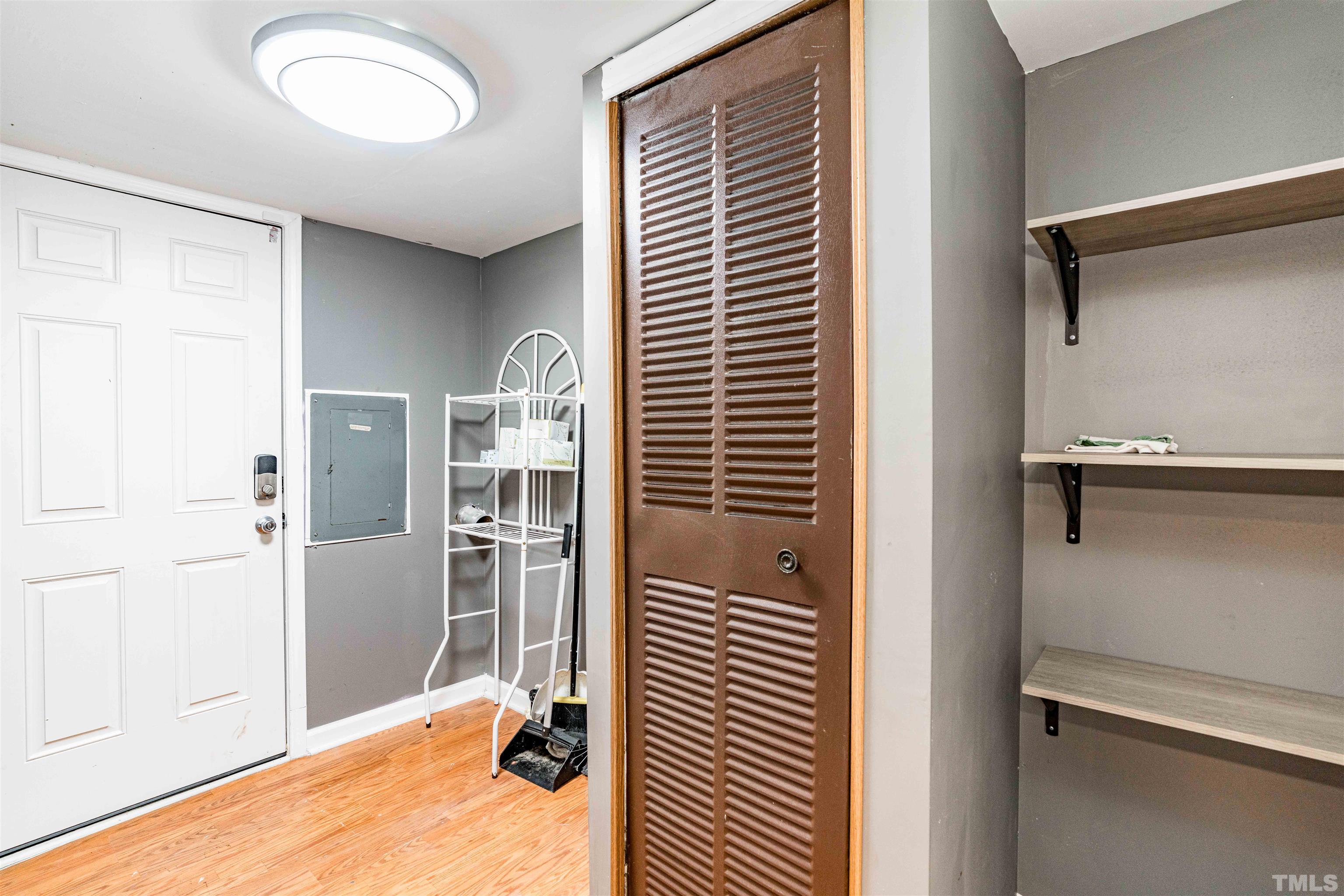 407 David Road Wendell, NC 27591 - Photo 20 of 39 a view of a bedroom with wooden floor & a window