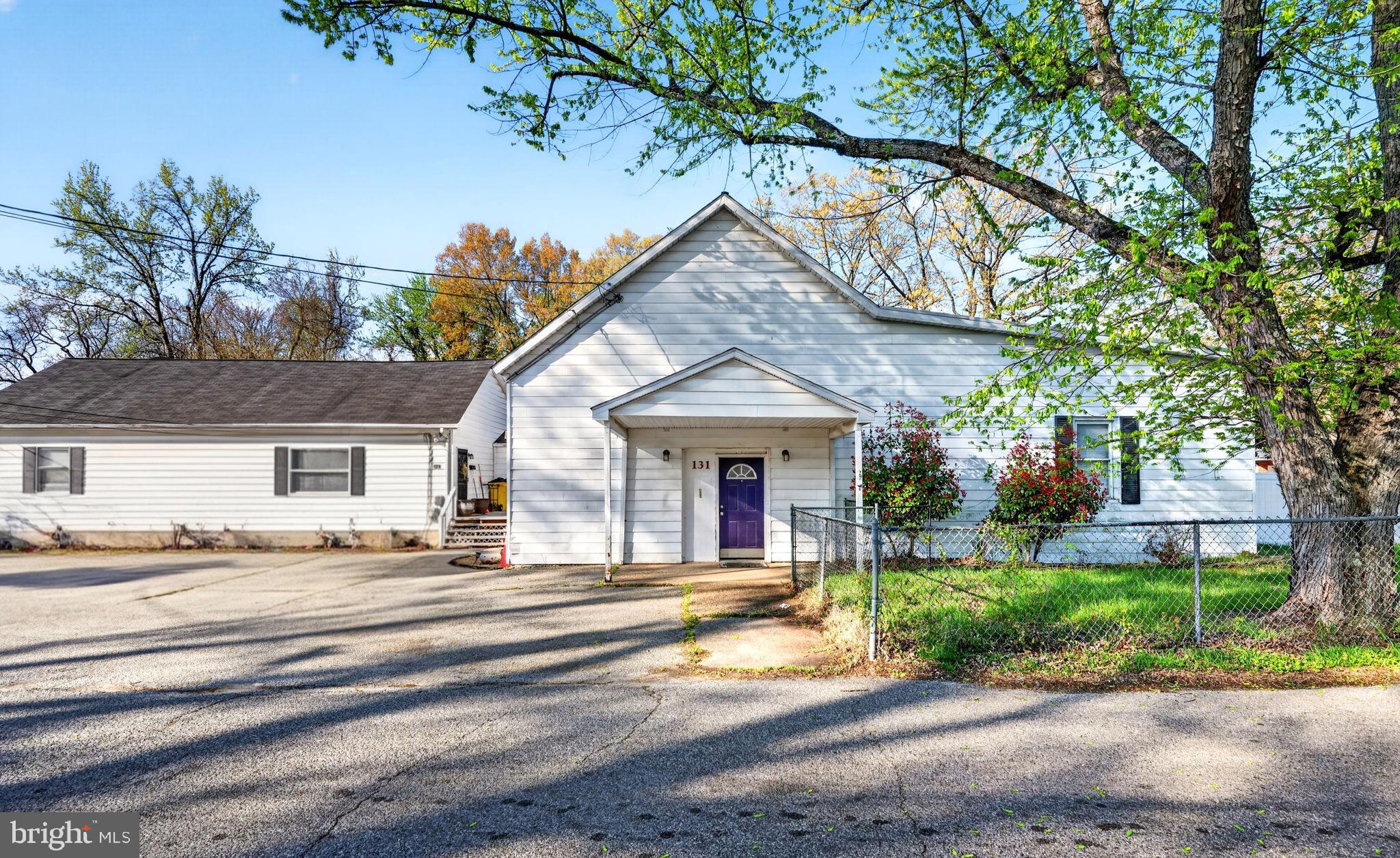 a view of a house with a outdoor space