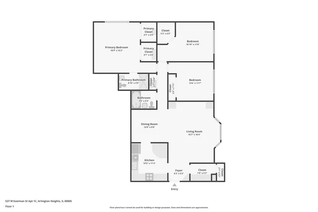 $285,000 | 527 West Eastman Street, Unit 2C, Arlington Heights, IL 60005