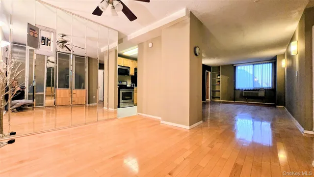 an empty room with entrance