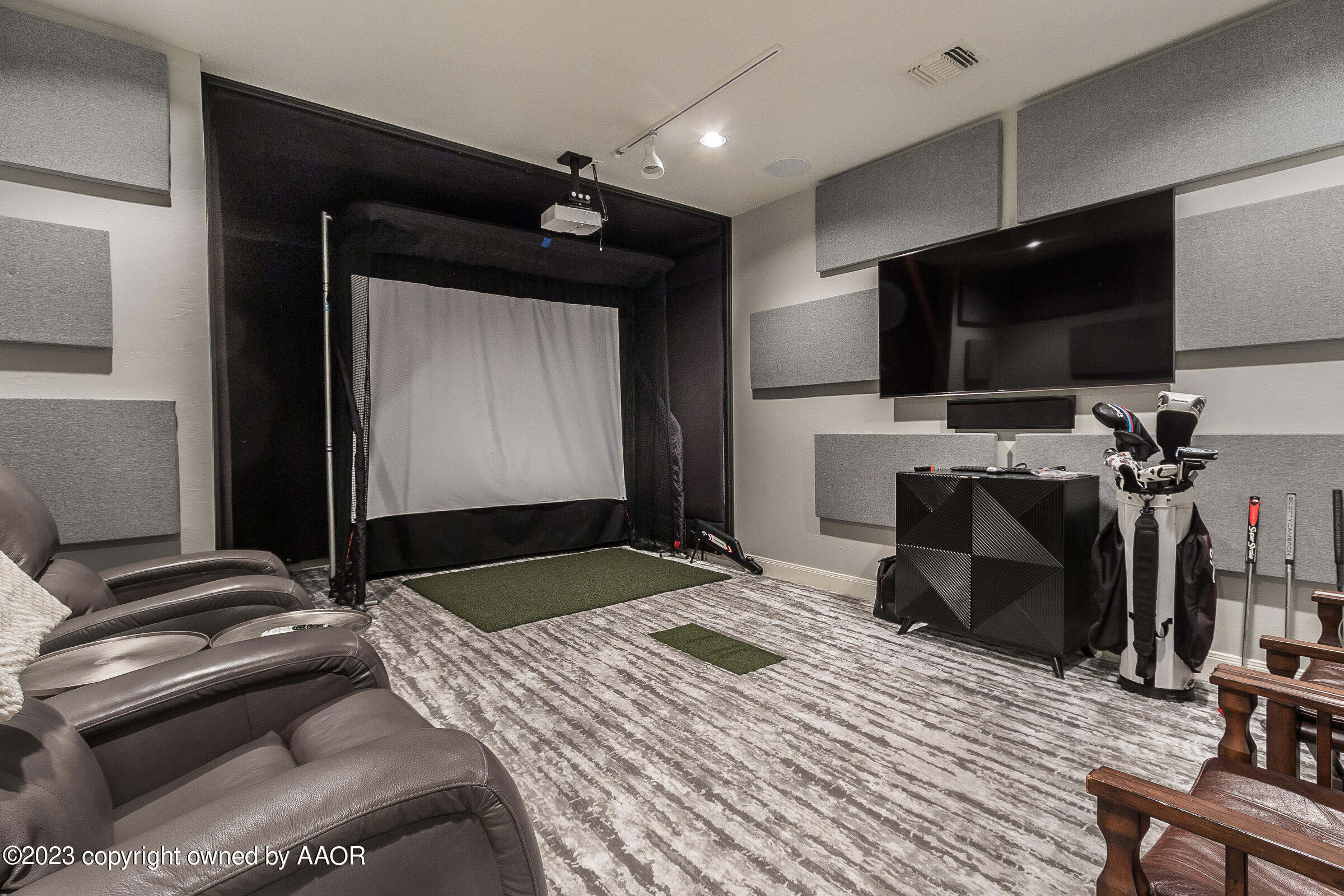 8100 Georgetown Drive Amarillo, TX 79119 - Photo 39 of 56 a bedroom with a bed and a flat screen tv