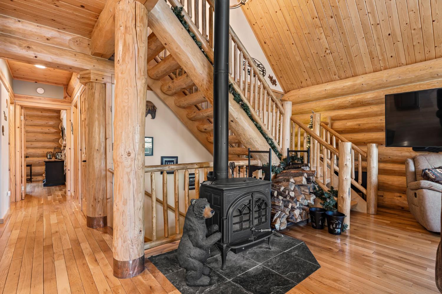 3589 Rocky Point Road South Lake Tahoe, CA 96150 - Photo 11 of 95 a view of entryway and hall with wooden floor