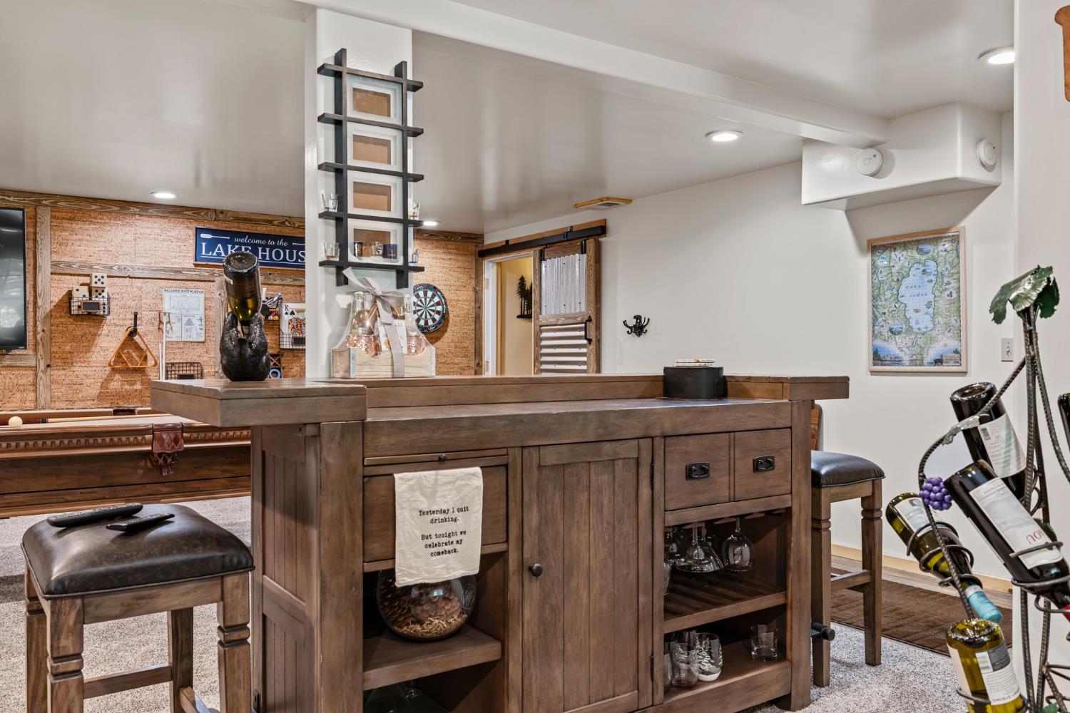 3589 Rocky Point Road South Lake Tahoe, CA 96150 - Photo 56 of 95 a kitchen with stainless steel appliances granite countertop a stove and a sink