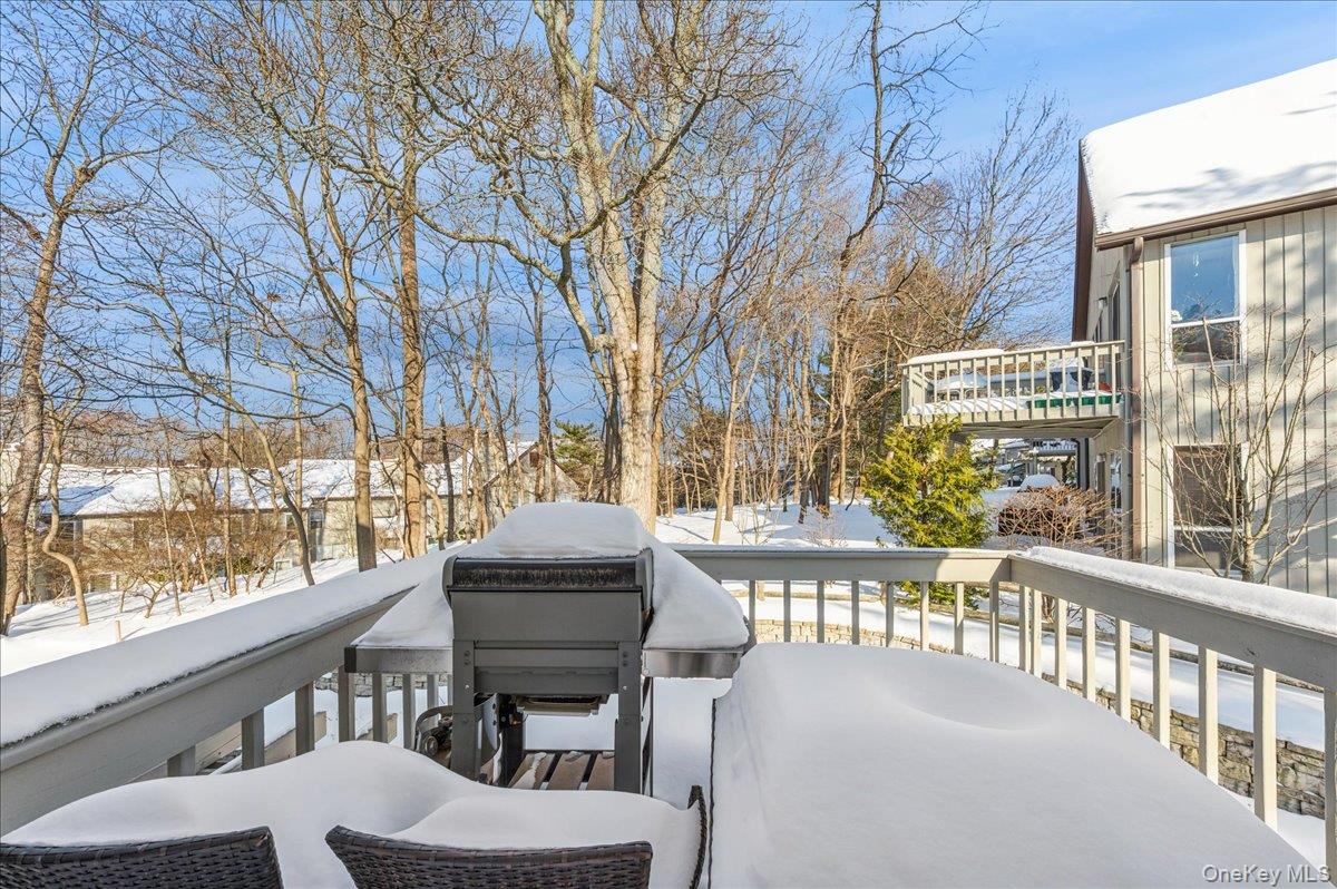 58 Villa Drive Peekskill, NY 10566 - Photo 4 of 21 View of snow covered deck outside sliding glass doors off dining area