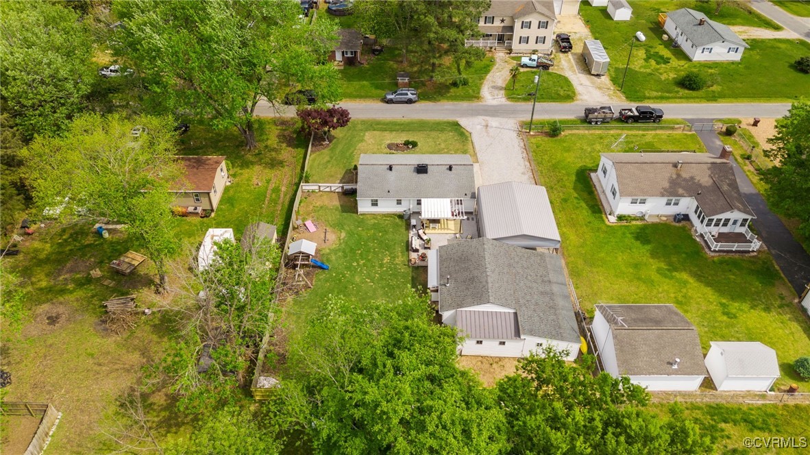 13923 White Oak Drive Lanexa, VA 23089 - Photo 23 of 46 aerial view of a house with outdoor space and parking