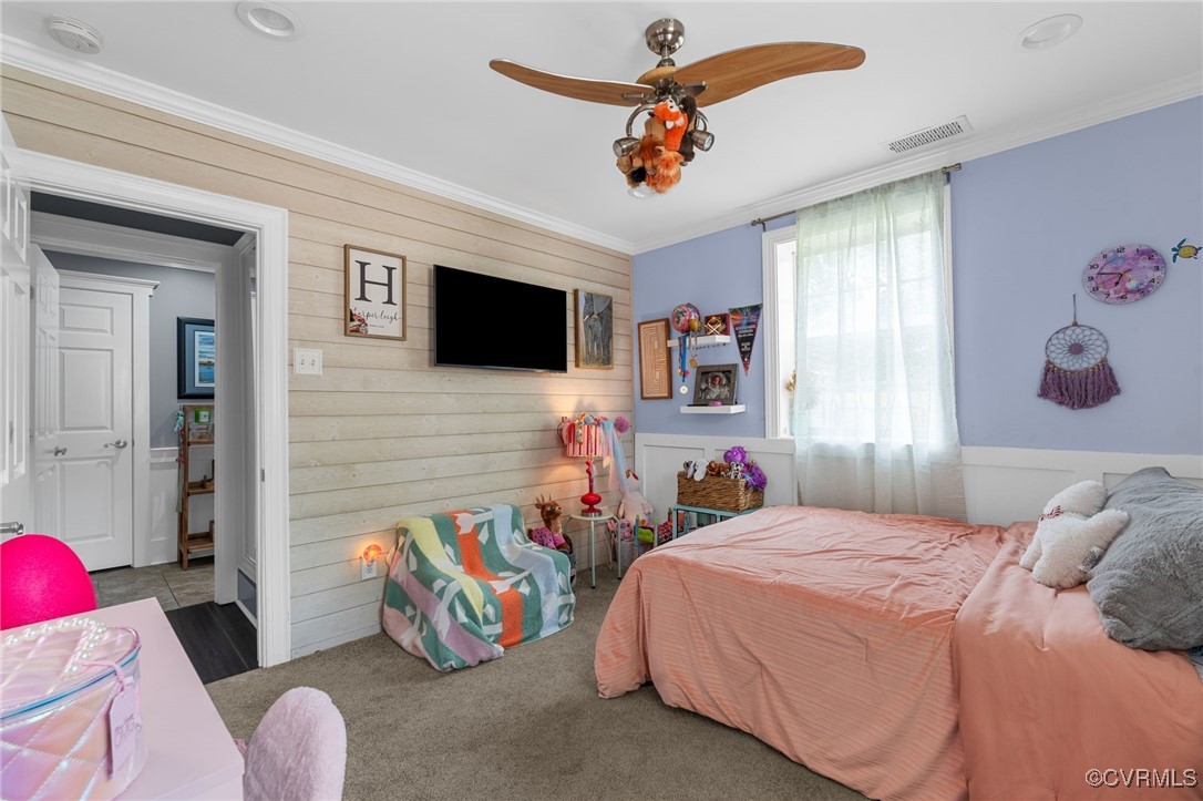 13923 White Oak Drive Lanexa, VA 23089 - Photo 31 of 46 a bedroom with a bed and a flat screen tv