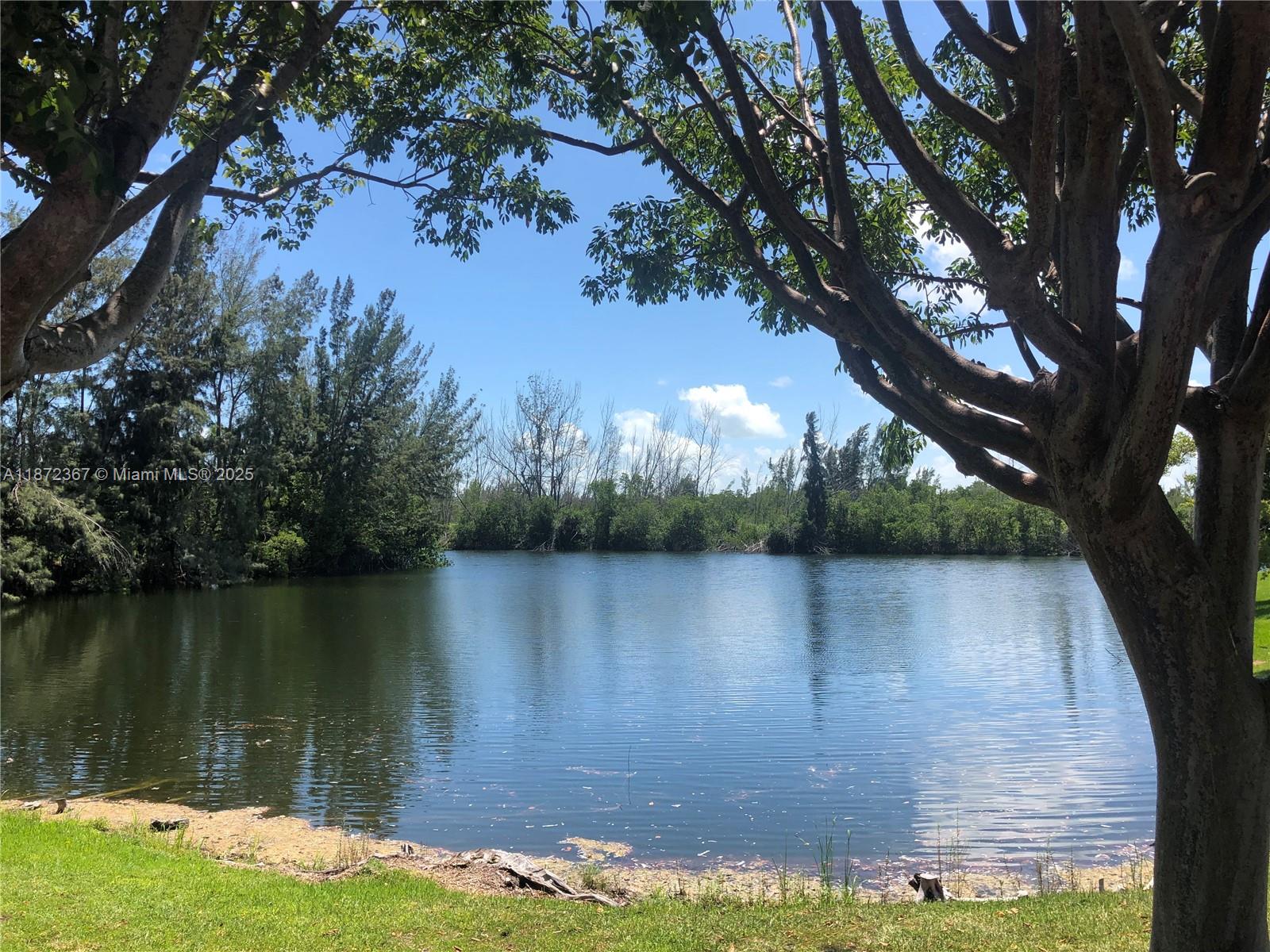 8260 Southwest 210th Street, Unit 201 Cutler Bay, FL 33189 - Photo 26 of 33 a view of a lake with a yard