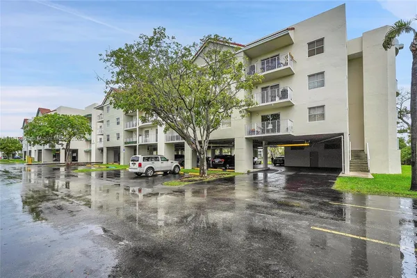 a view of a building with many windows