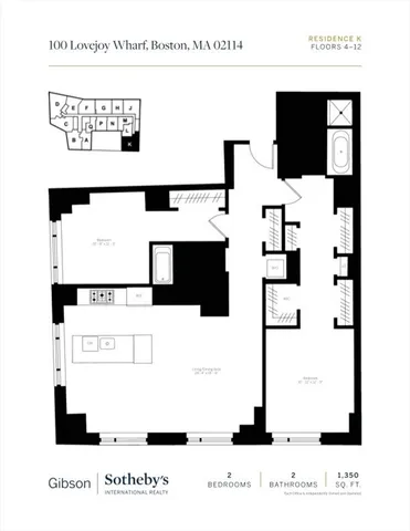 $1,399,000 | 100 Lovejoy Wharf, Unit 11K, Boston, MA 02114