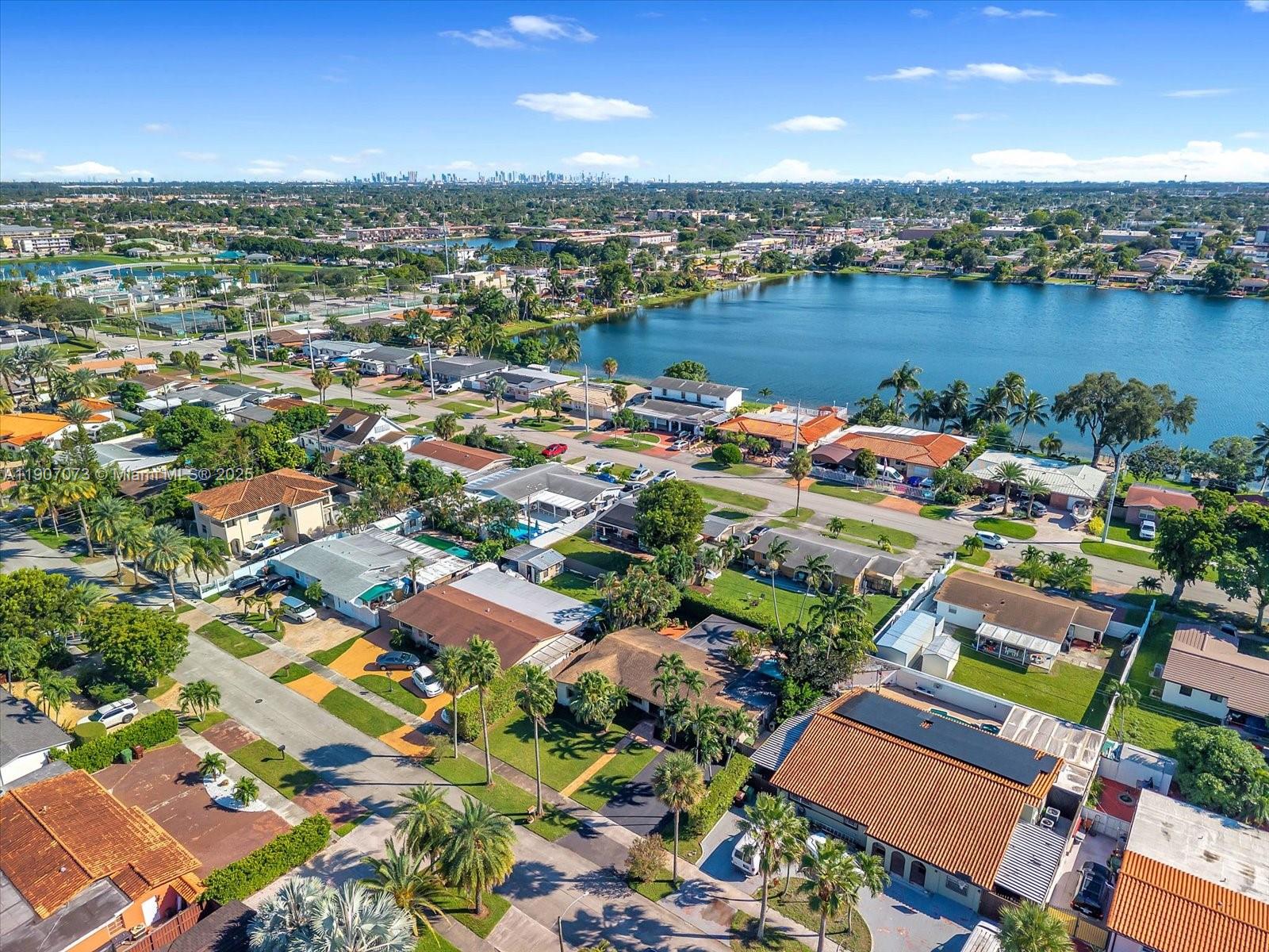 1300 West 77th Street Hialeah, FL 33014 - Photo 39 of 41 an aerial view of a houses with a lake view