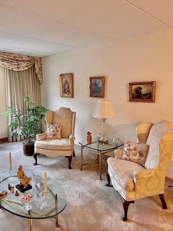 1550 Worcester Road, Unit 114 Framingham, MA 01702 - Photo 12 of 21 a living room with furniture and a lamp
