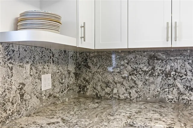 a view of wooden door