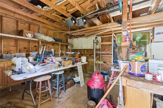 a view of storage and utility room