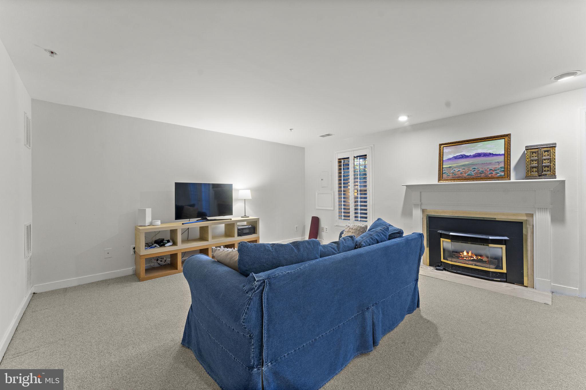 10934 Rocky Mt Way Silver Spring, MD 20902 - Photo 42 of 51 a living room with furniture a flat screen tv and a fireplace