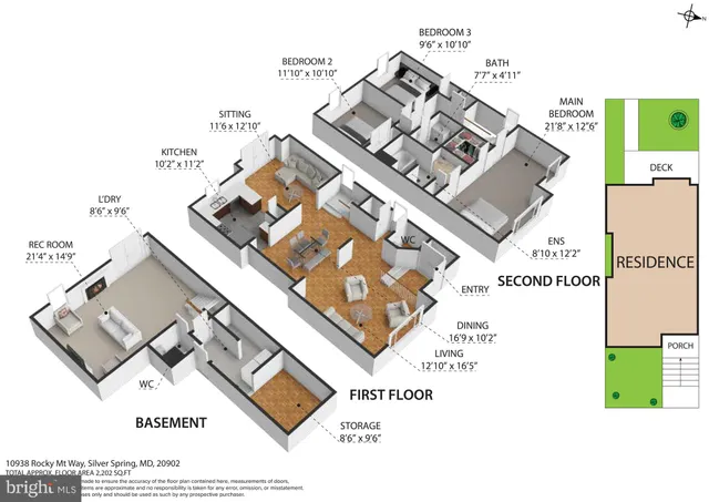 $585,000 | 10934 Rocky Mt Way, Silver Spring, MD 20902