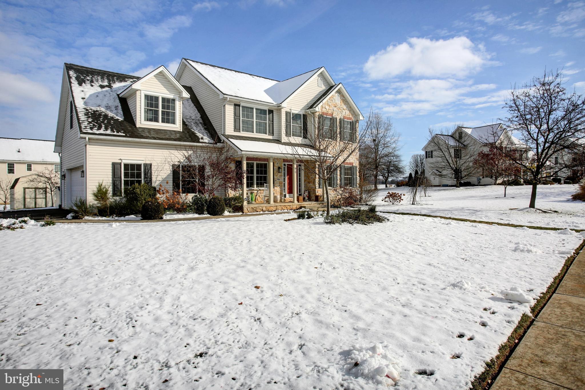 20 Netherby Lane Carlisle, PA 17015 - Photo 10 of 81 a view of a white house with a snow on the road