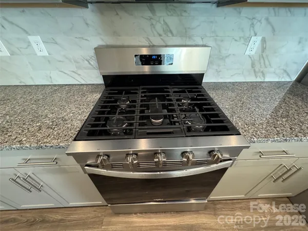 a close view of a stove