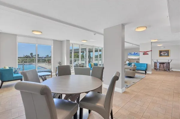 a view of a entertaining space