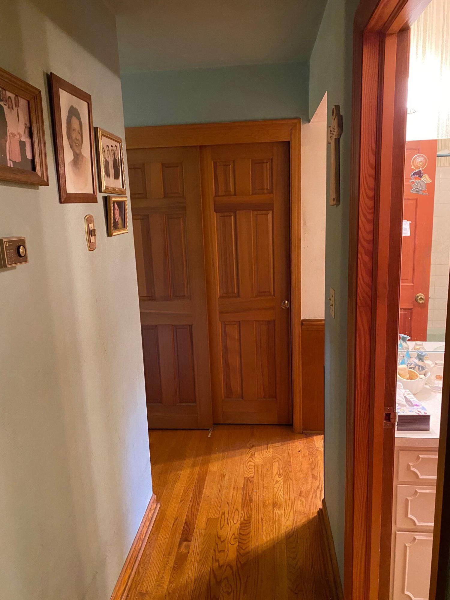 2097 Sandy Level Road Goodview, VA 24095 - Photo 17 of 43 a view of an entryway with wooden door