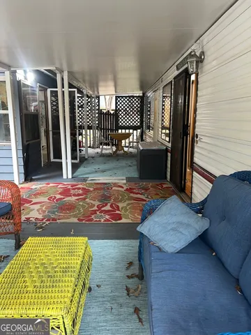 a view of lobby with furniture