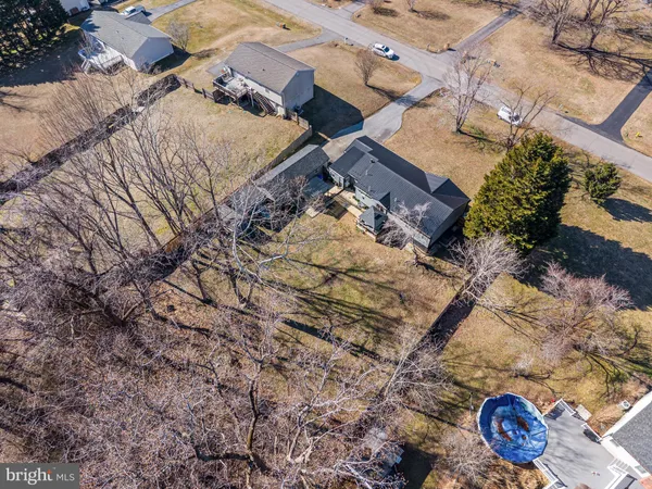 a bird view of a house