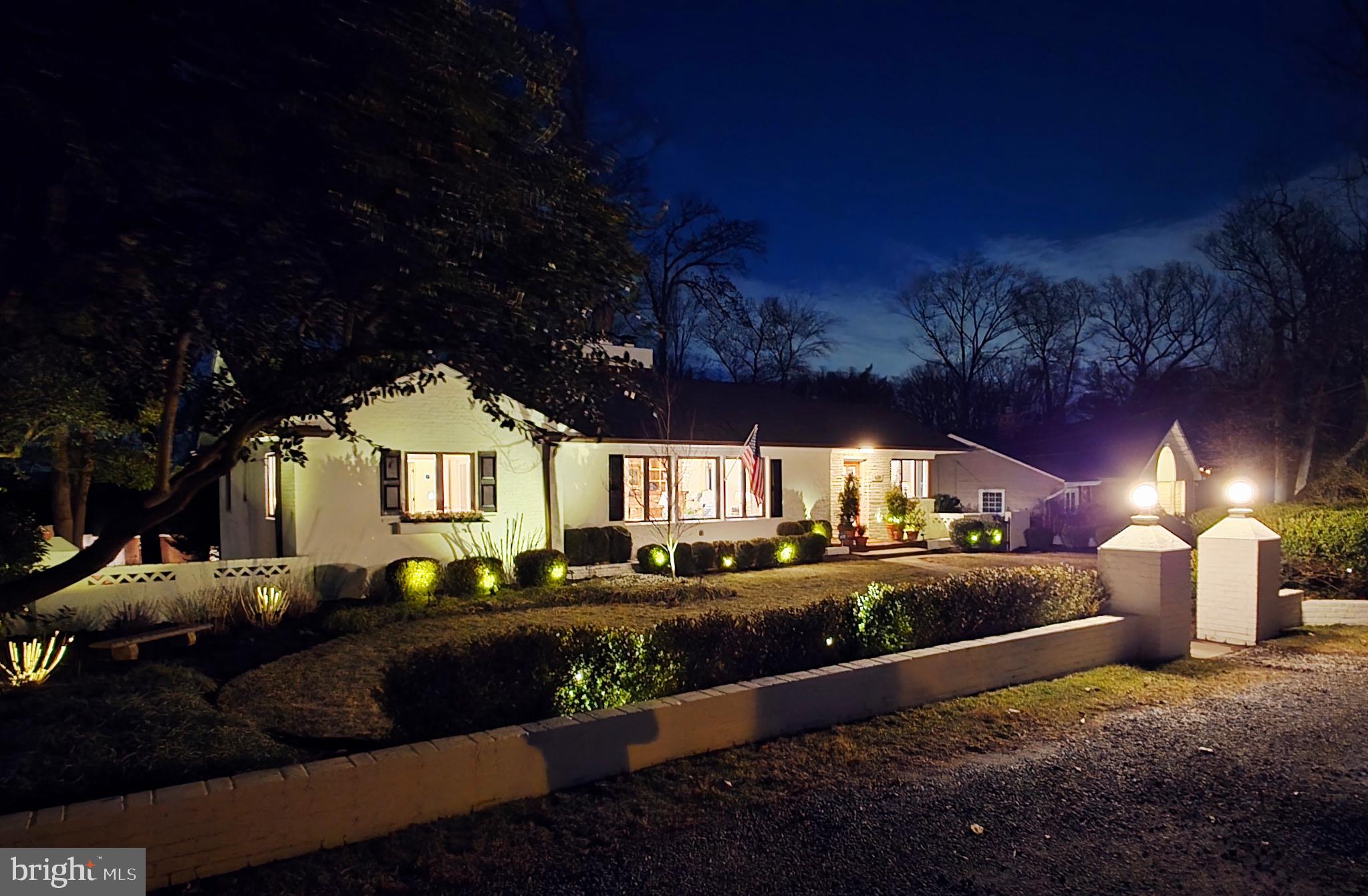 6211 Poe Road Bethesda, MD 20817 - Photo 38 of 42 Lights Up Beautifully at Night!