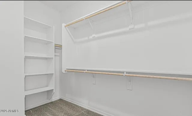 a close view of closet