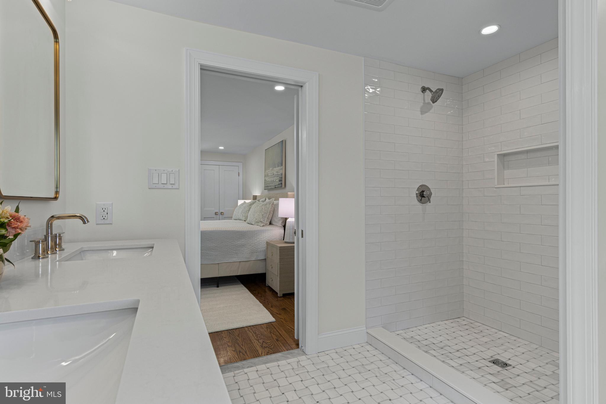 1611 Lark Lane Villanova, PA 19085 - Photo 40 of 67 oversized walk-in shower with Hansgrohe fixtures