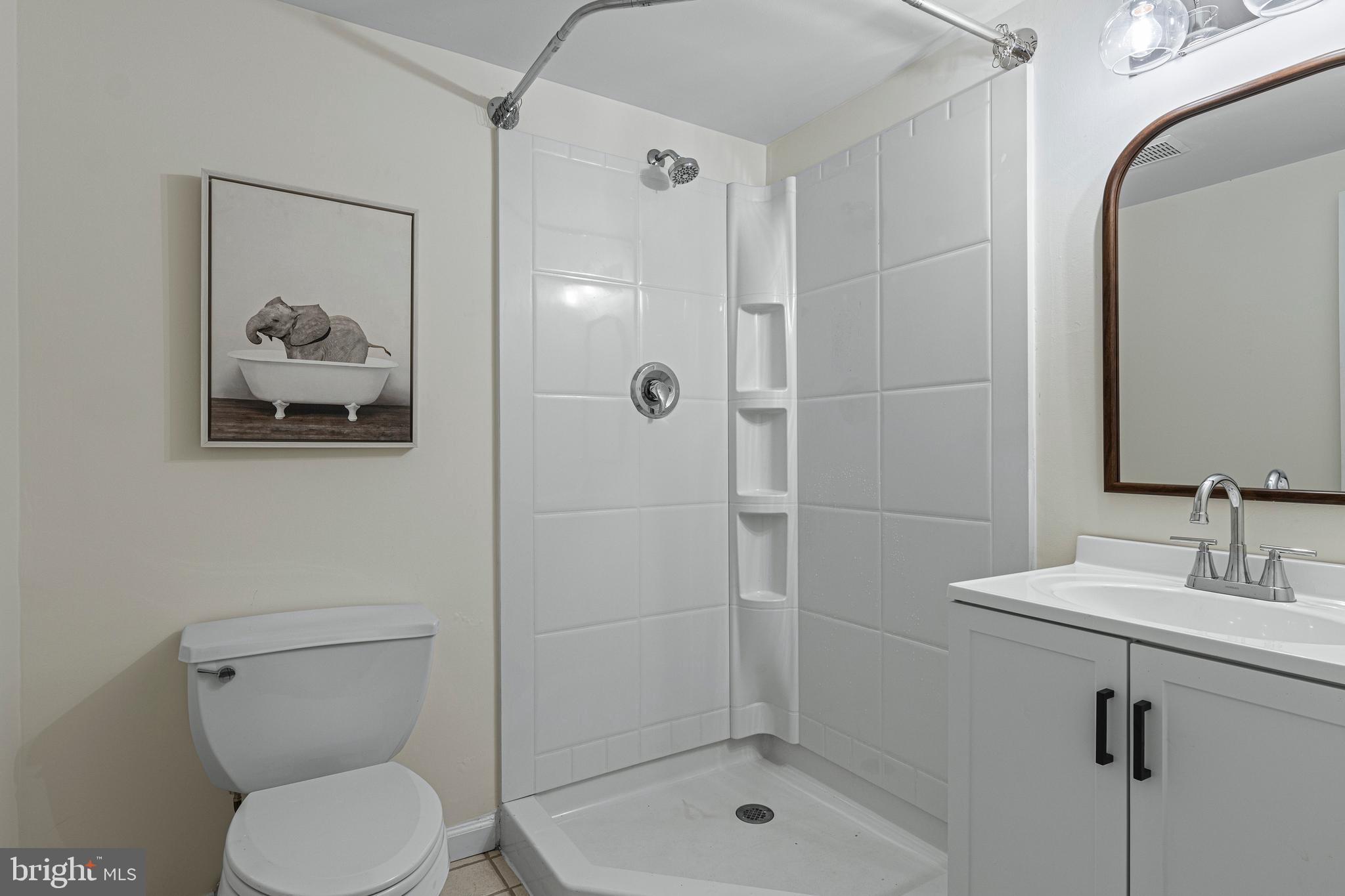 1611 Lark Lane Villanova, PA 19085 - Photo 57 of 67 refreshed lower level full bath (4th in home)