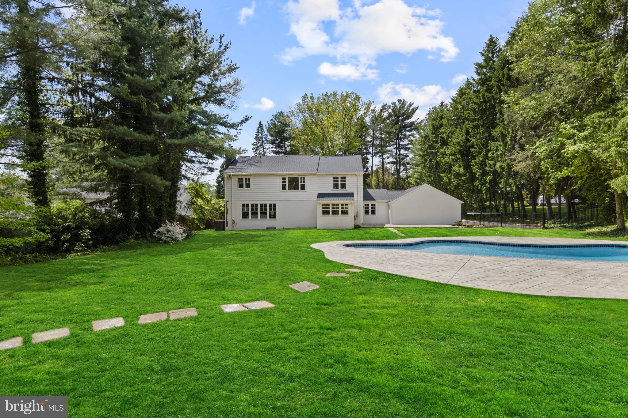 1611 Lark Lane Villanova, PA 19085 - Photo 60 of 67 steps lead to shed for pool storage
