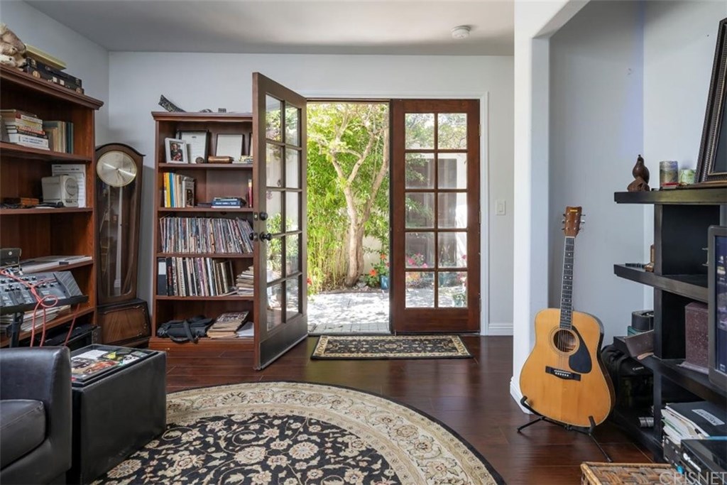 19701 Green Mountain Drive Newhall, CA 91321 - Photo 33 of 37 3rd bedroom with double doors to front courtyard.