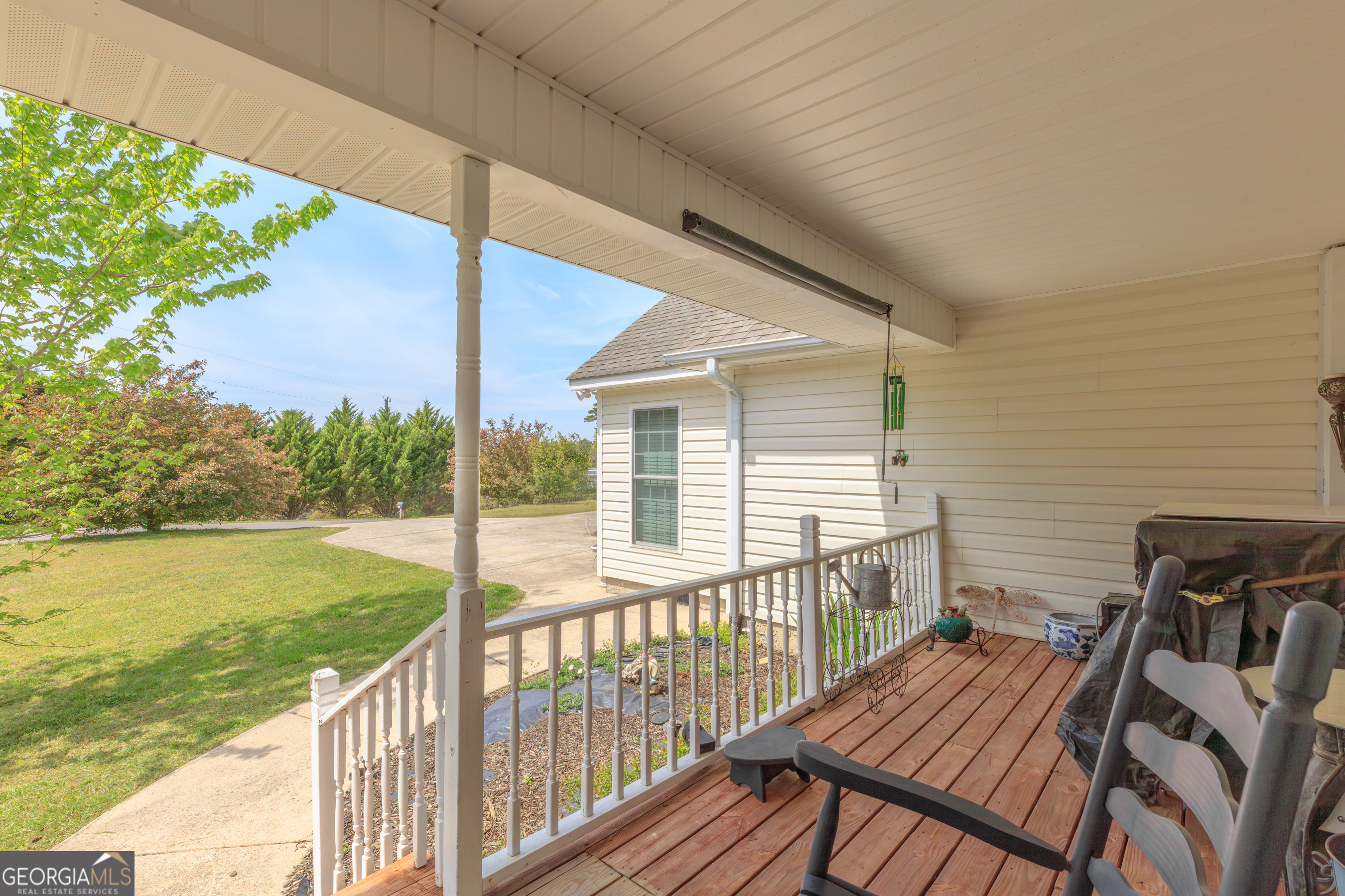 765 Greenbush Road LaFayette, GA 30728 - Photo 52 of 68 a view of a wooden deck and a yard