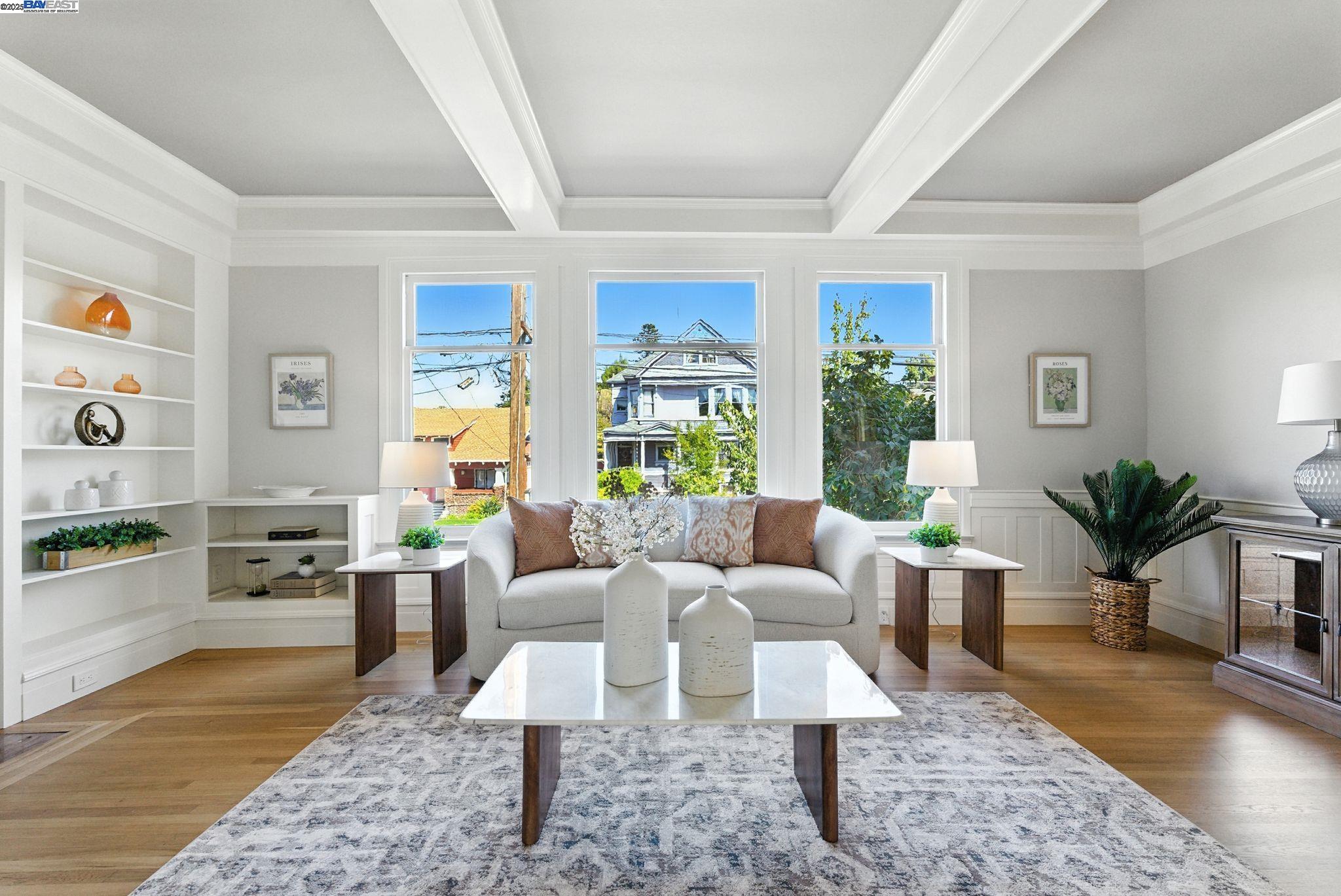 1247 Sherman Street Alameda, CA 94501 - Photo 15 of 50 a living room with furniture large window and wooden floor