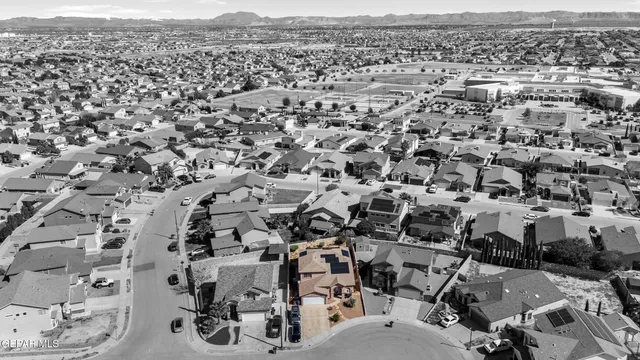 an aerial view of a city