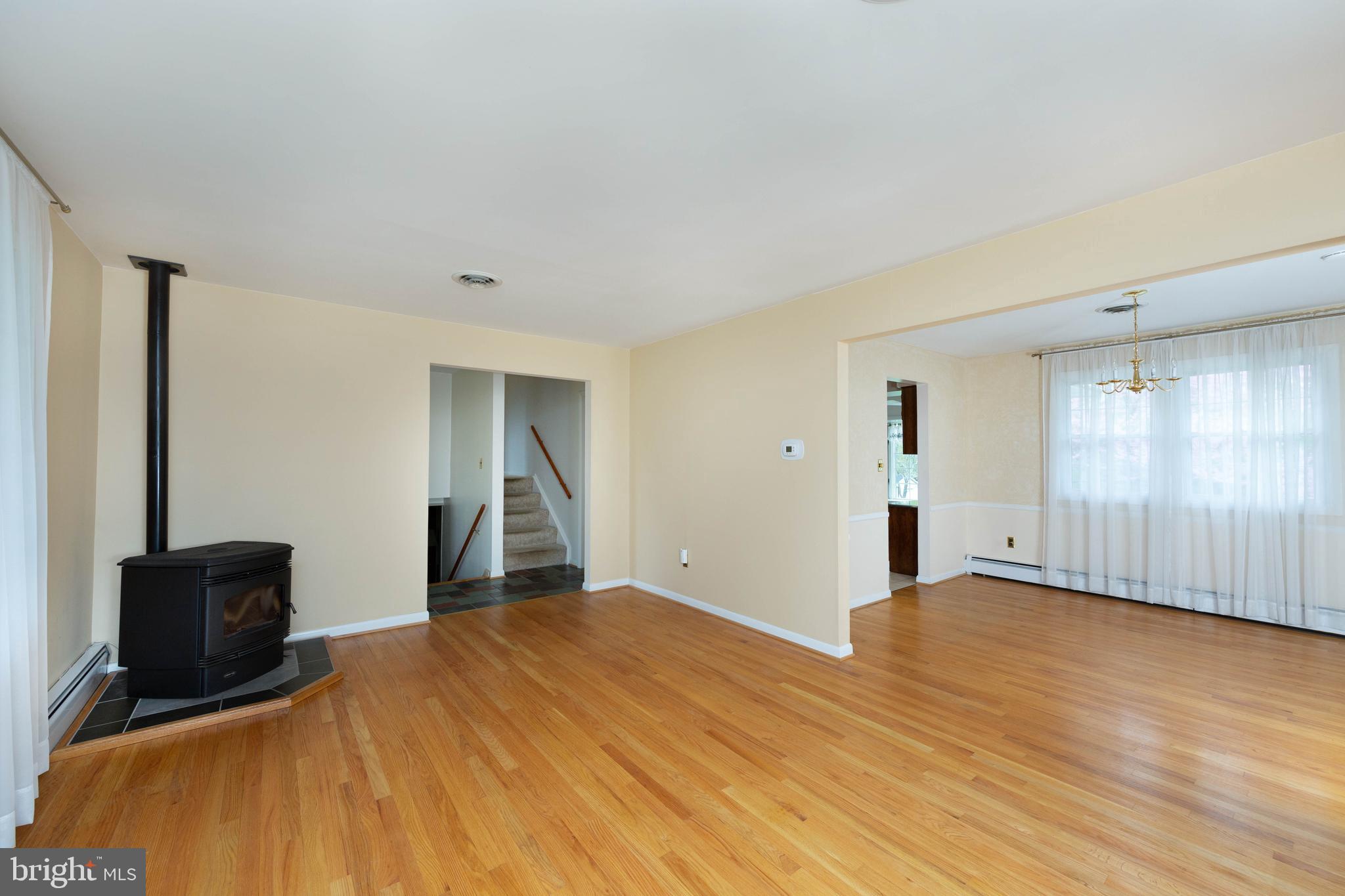 1710 Parkvue Road Fallston, MD 21047 - Photo 11 of 40 Living Room with Pellet Stove