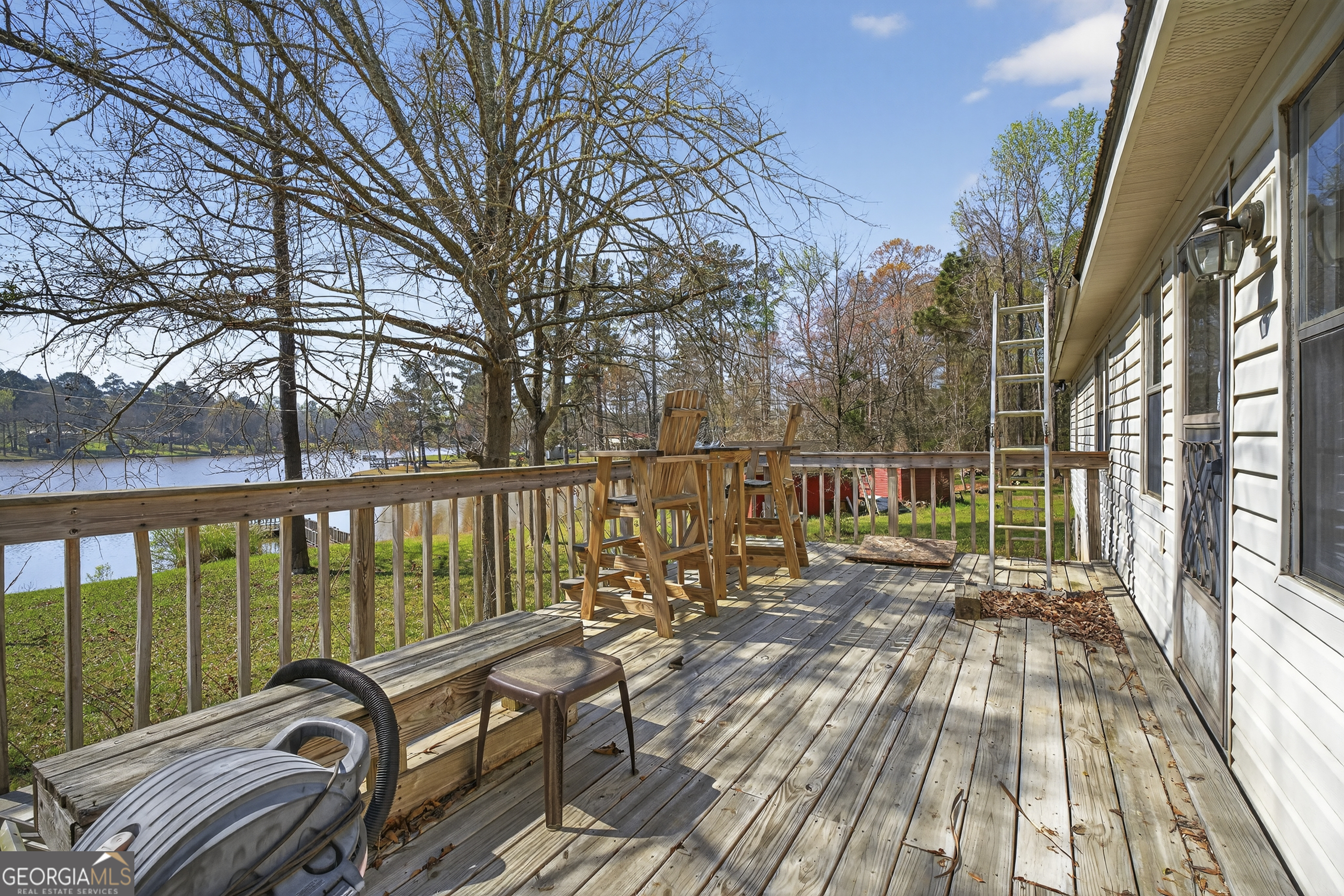 231 B Little Road Northwest Milledgeville, GA 31061 - Photo 47 of 67 a view of balcony with wooden floor and fence