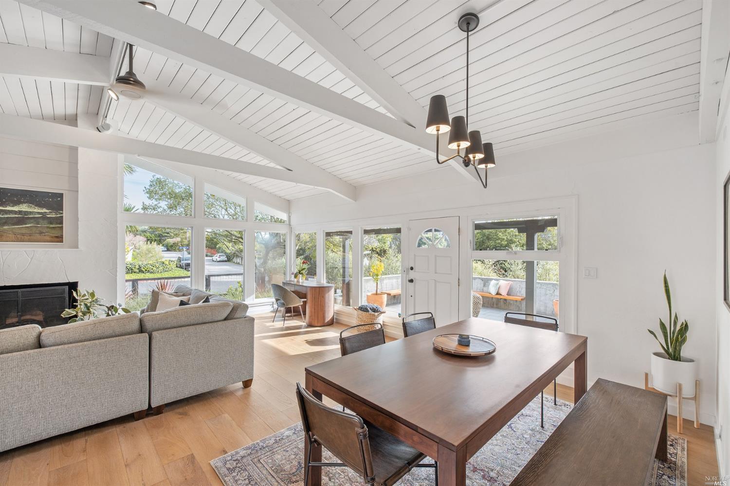 9 Bay Vista Drive Mill Valley, CA 94941 - Photo 13 of 34 a view of a dining room with furniture window and outside view
