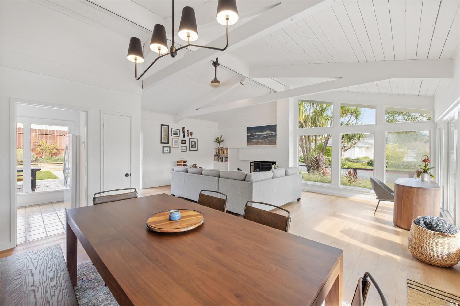 9 Bay Vista Drive Mill Valley, CA 94941 - Photo 15 of 34 a living room with furniture and wooden floor