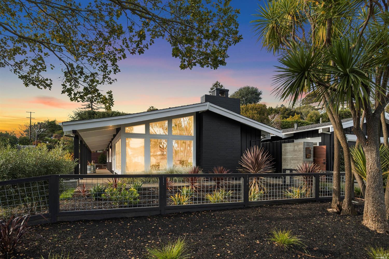9 Bay Vista Drive Mill Valley, CA 94941 - Photo 32 of 34 a front view of a house with garden