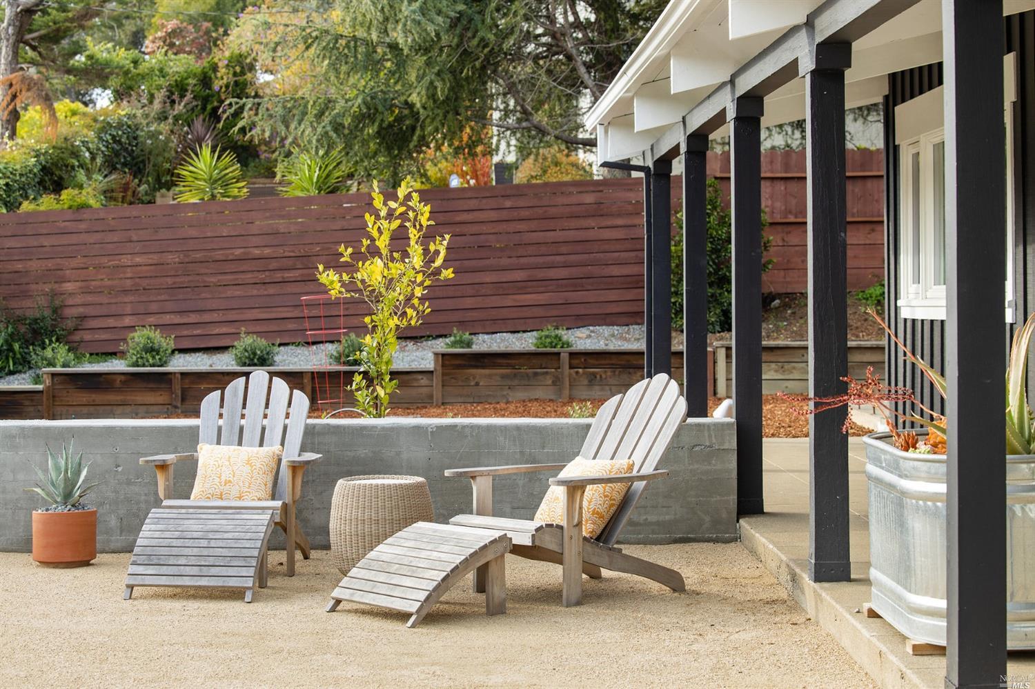 9 Bay Vista Drive Mill Valley, CA 94941 - Photo 6 of 34 a view of patio with couple of chairs