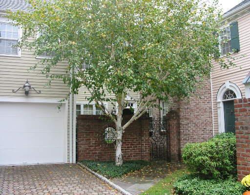 a front view of a house with plants