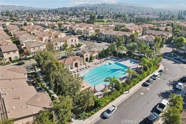 an aerial view of a city